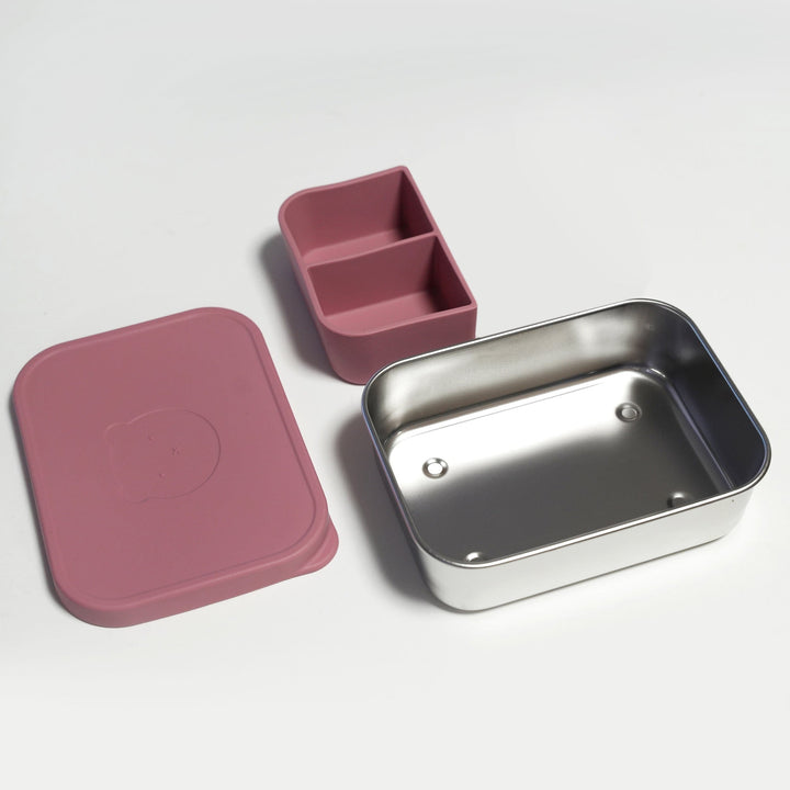 Silicone & Stainless Steel Lunch Box | Durable, Leak-Resistant & Kid Friendly