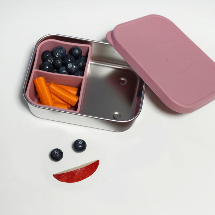 Silicone & Stainless Steel Lunch Box | Durable, Leak-Resistant & Kid Friendly