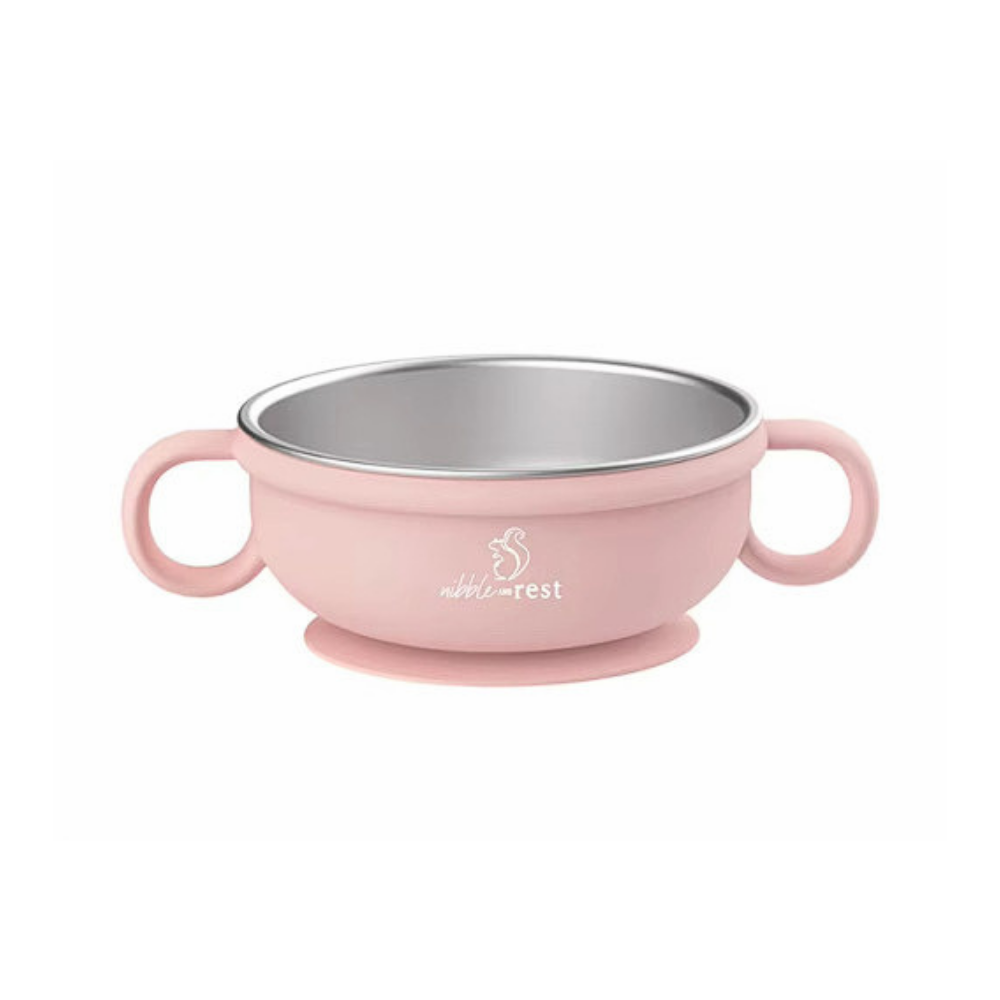 Stainless Steel and Silicone Suction Bowl