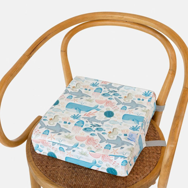 Nibble and Rest Toddler Booster Seat | Easy Clean Wipeable Fabric, Portable Kids Dining Chair Booster