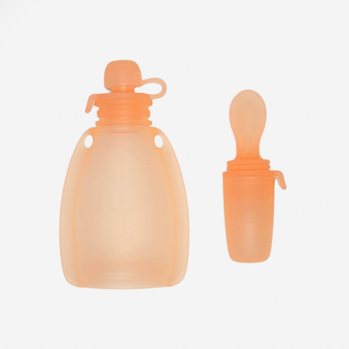 Reusable yoghurt and puree LFGB Silicone Pouch
