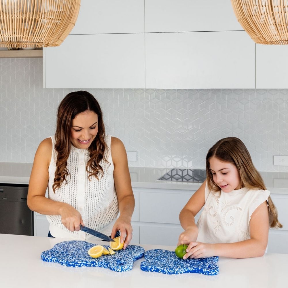 Chopping Board Blueberry Slice