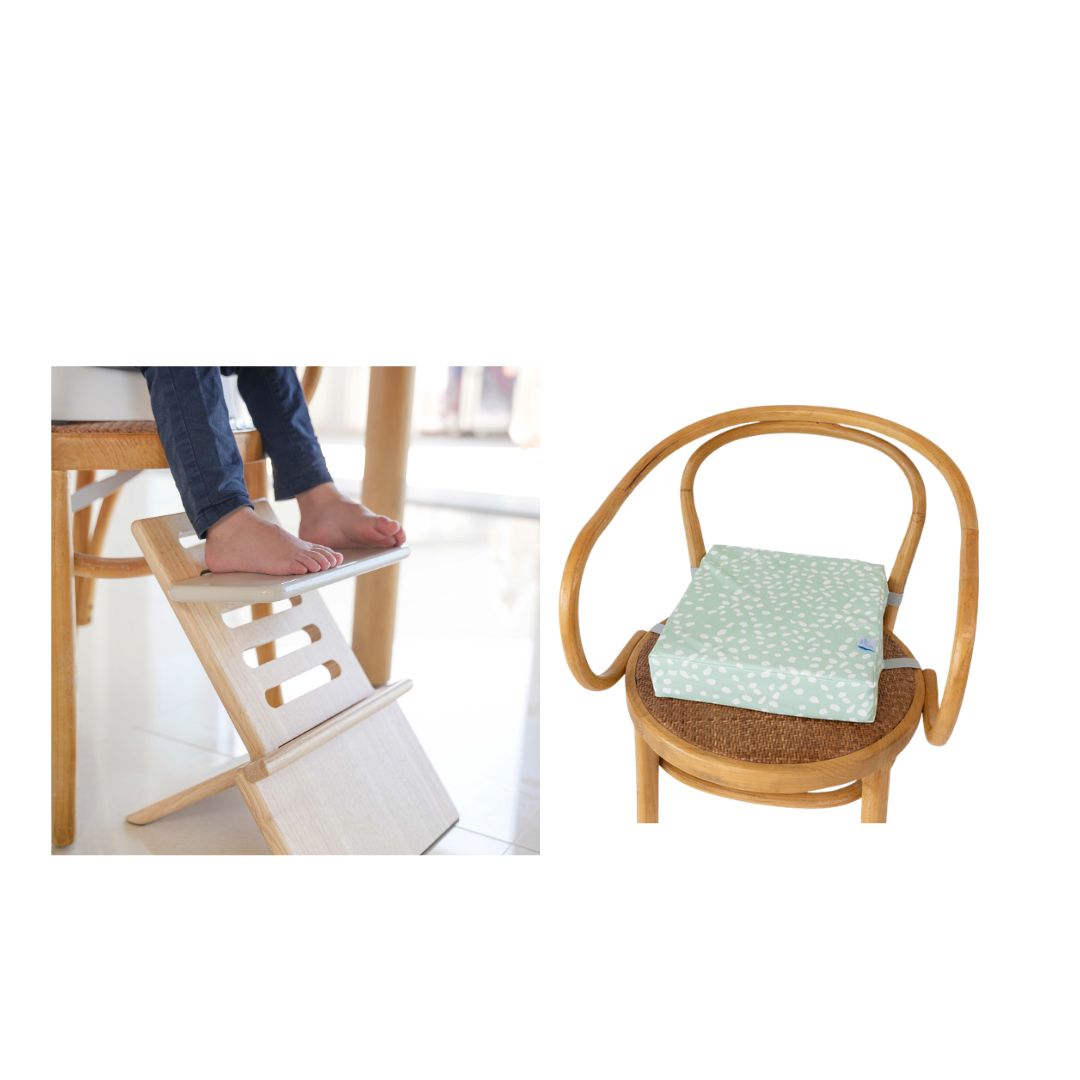 Big Kid Table Transition Bundle Booster Seat + Footsi Grow® Footrest