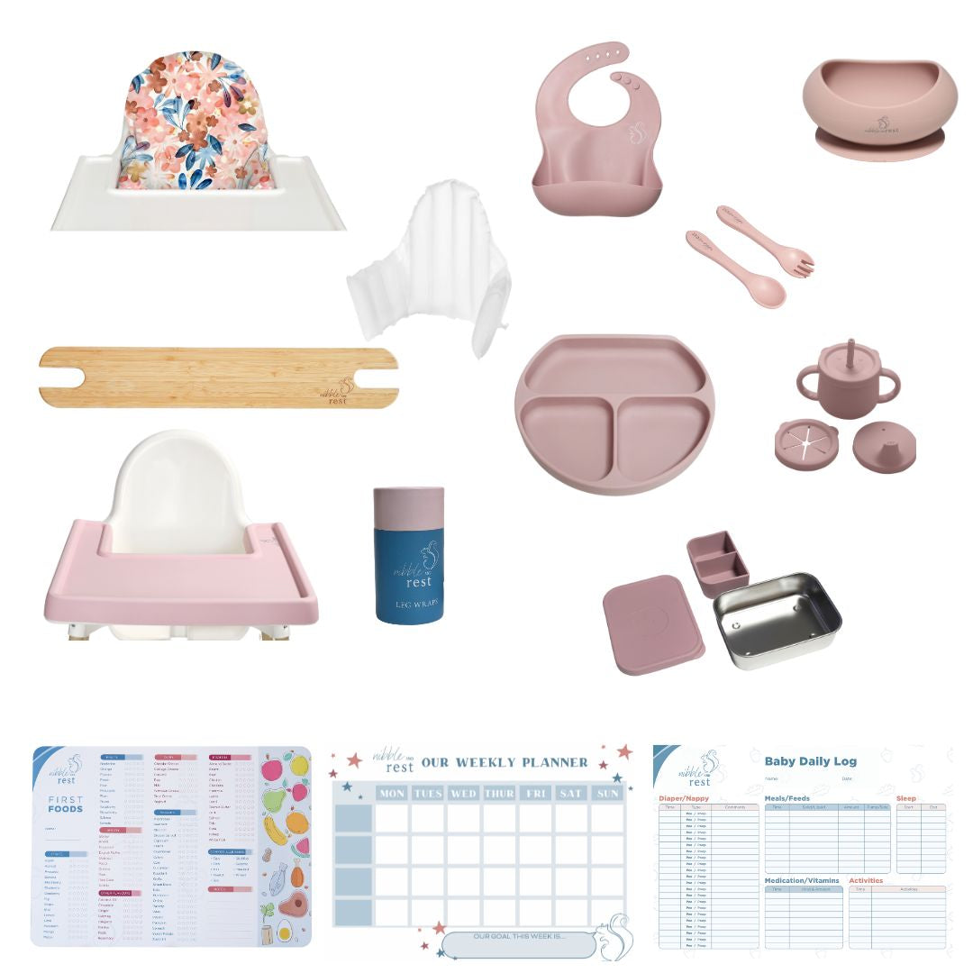 IKEA Antilop highchair footrest and cushion cover bundle