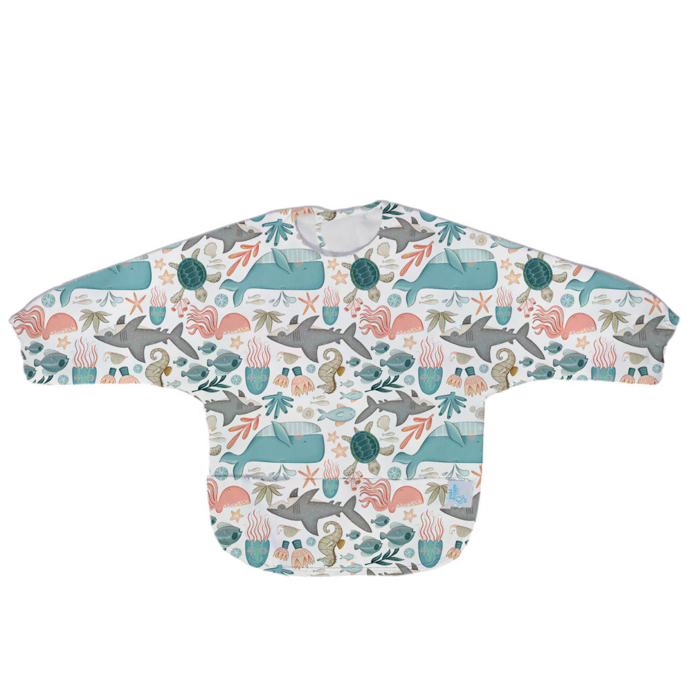 Nibble and Rest Long Sleeve Premium Smock Bib | Less Mess, More Enjoyable Mealtimes
