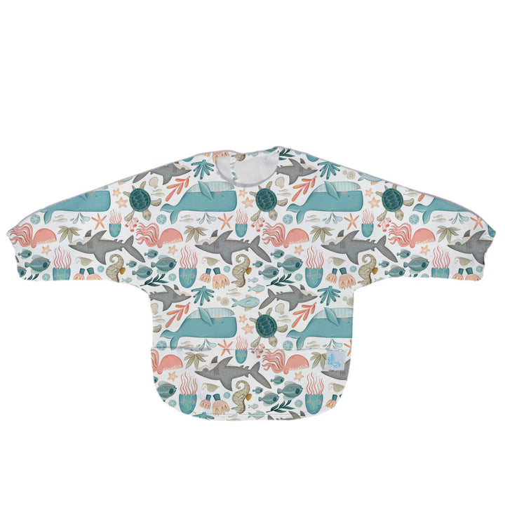Nibble and Rest Long Sleeve Premium Smock Bib | Less Mess, More Enjoyable Mealtimes