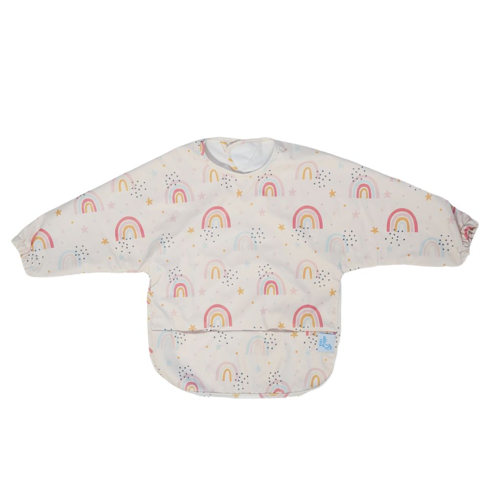 Nibble and Rest Long Sleeve Premium Smock Bib | Less Mess, More Enjoyable Mealtimes