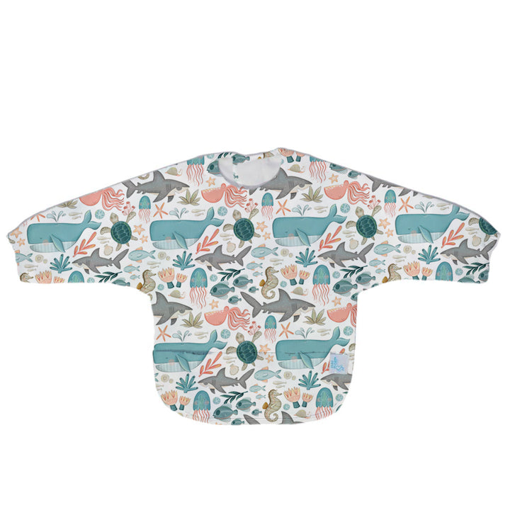 Nibble and Rest Long Sleeve Premium Smock Bib | Less Mess, More Enjoyable Mealtimes