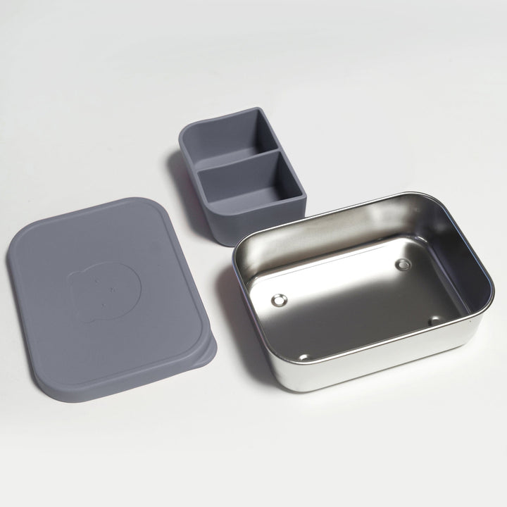 Silicone & Stainless Steel Lunch Box | Durable, Leak-Resistant & Kid Friendly