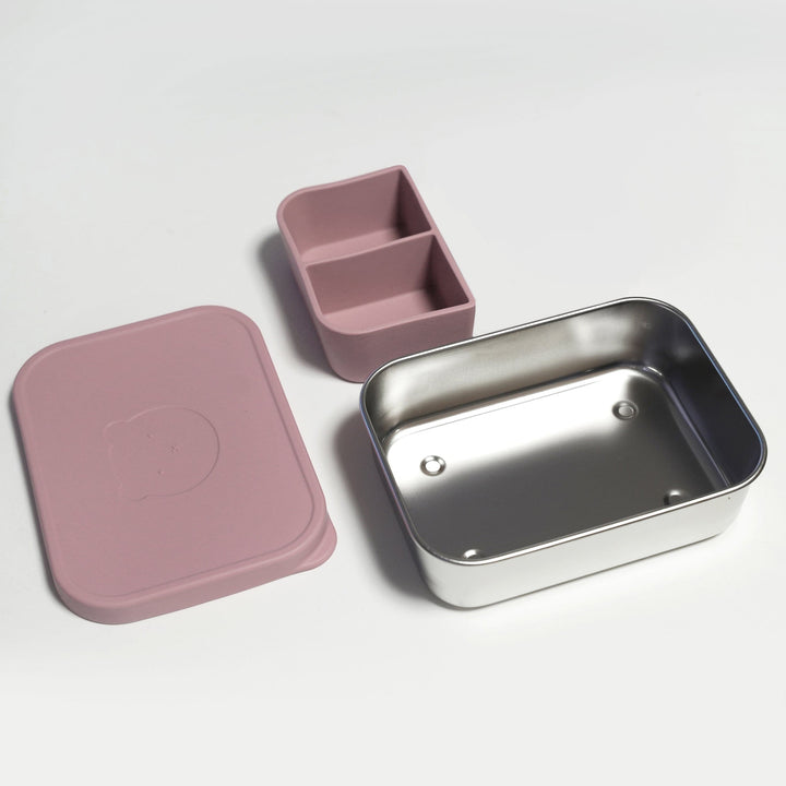 Silicone & Stainless Steel Lunch Box | Durable, Leak-Resistant & Kid Friendly
