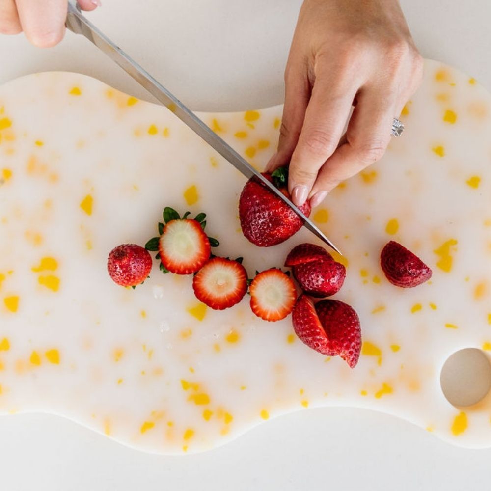Chopping Board Passionfruit Slice