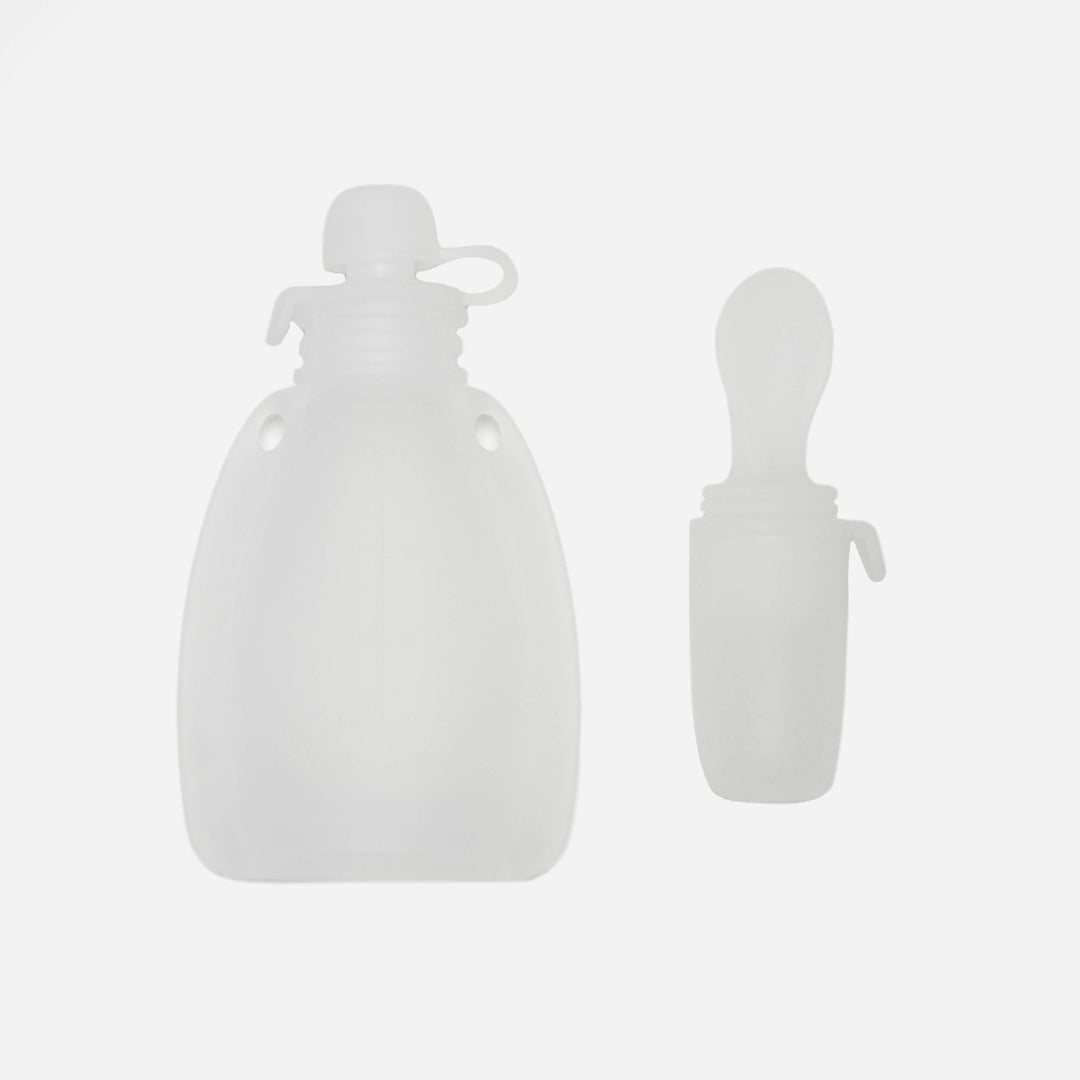 Reusable yoghurt and puree LFGB Silicone Pouch