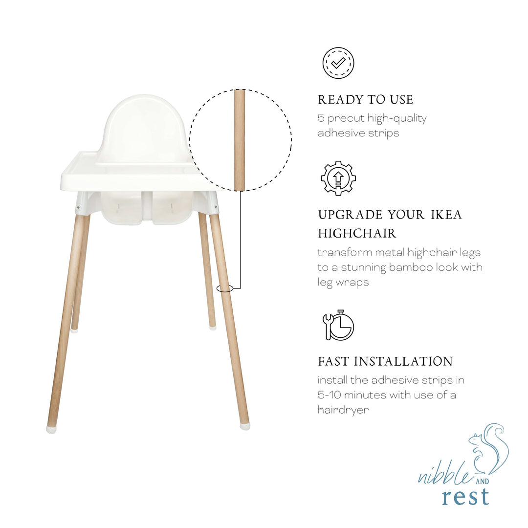 Nibble and Rest Leg Wraps | IKEA Highchair