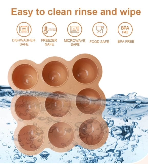 Silicone Freezer Tray with Lid | Baby Food & Easy Meal Prep for Busy Parents | Nibble and Rest